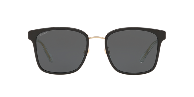GG0563SKN Zwart AcetaatSunglass Frames van B24, Vooraanzicht