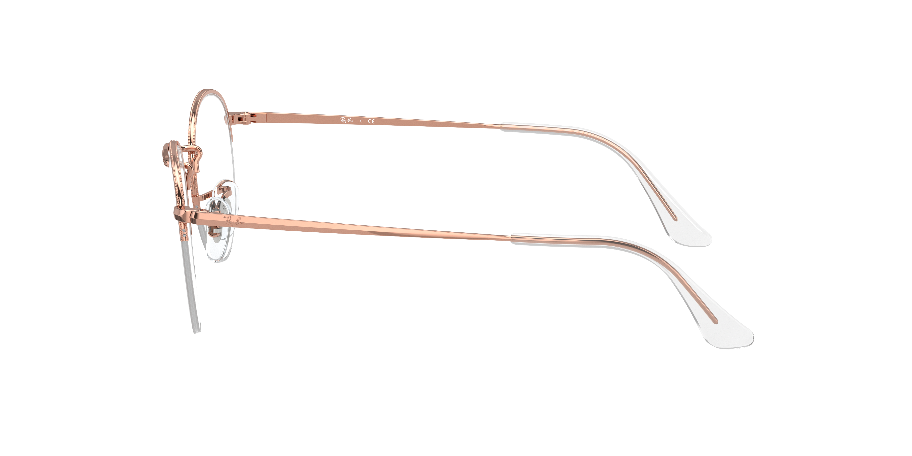RB3947V Roségoud MetaalEyeglass Frames van B24, Zijaanzicht