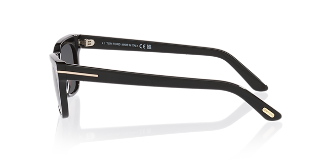 Penn-02 Zwart glanzend AcetaatSunglass Frames van B24, Zijaanzicht