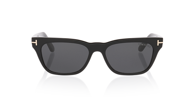 Penn-02 Zwart glanzend AcetaatSunglass Frames van B24, Vooraanzicht