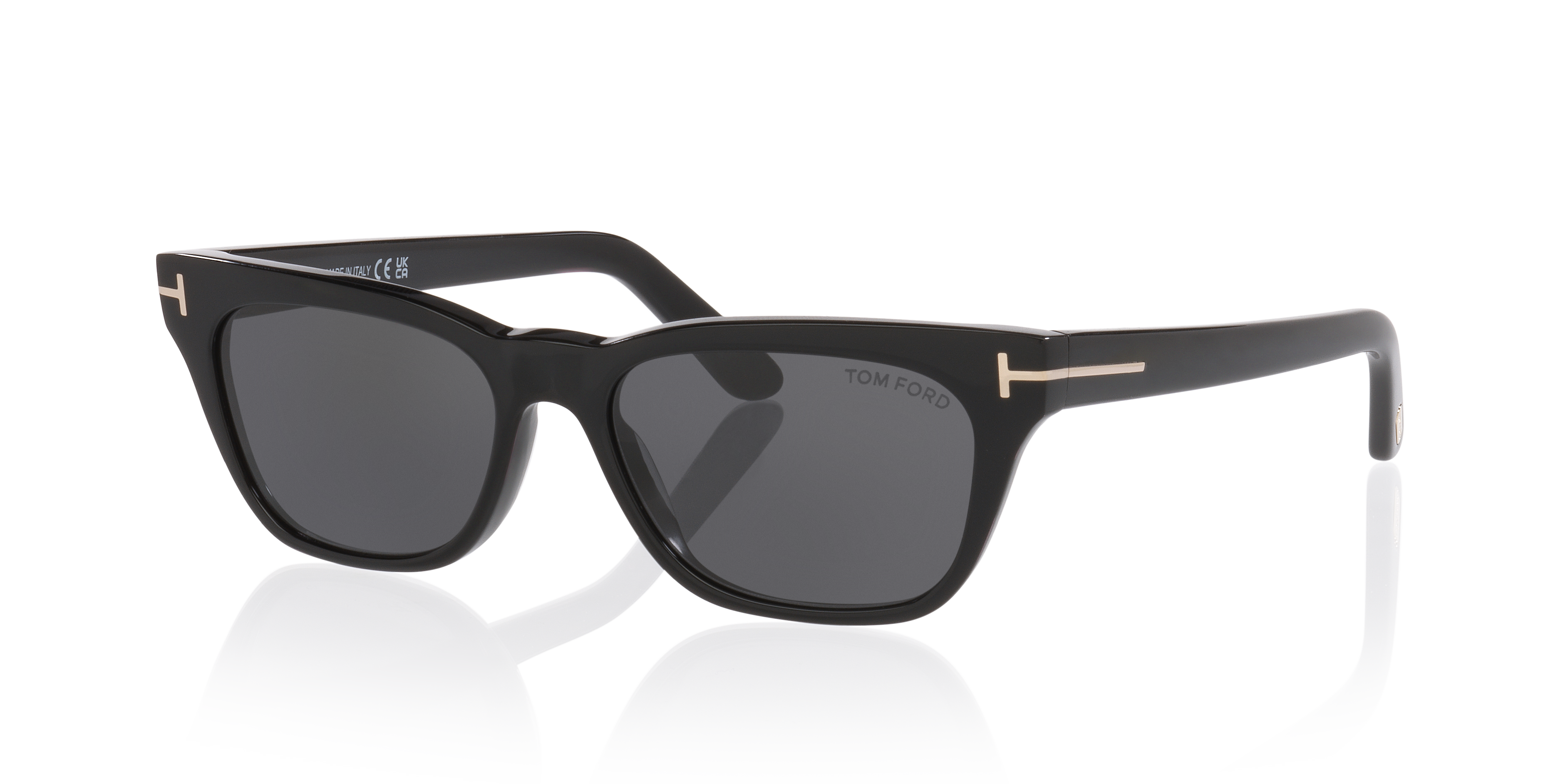 Penn-02 Zwart glanzend AcetaatSunglass Frames van B24, Hoekweergave