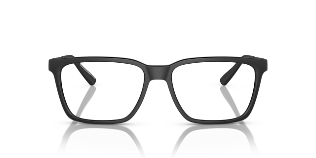 AX3103 Matzwart KunststofEyeglass Frames van B24, Vooraanzicht