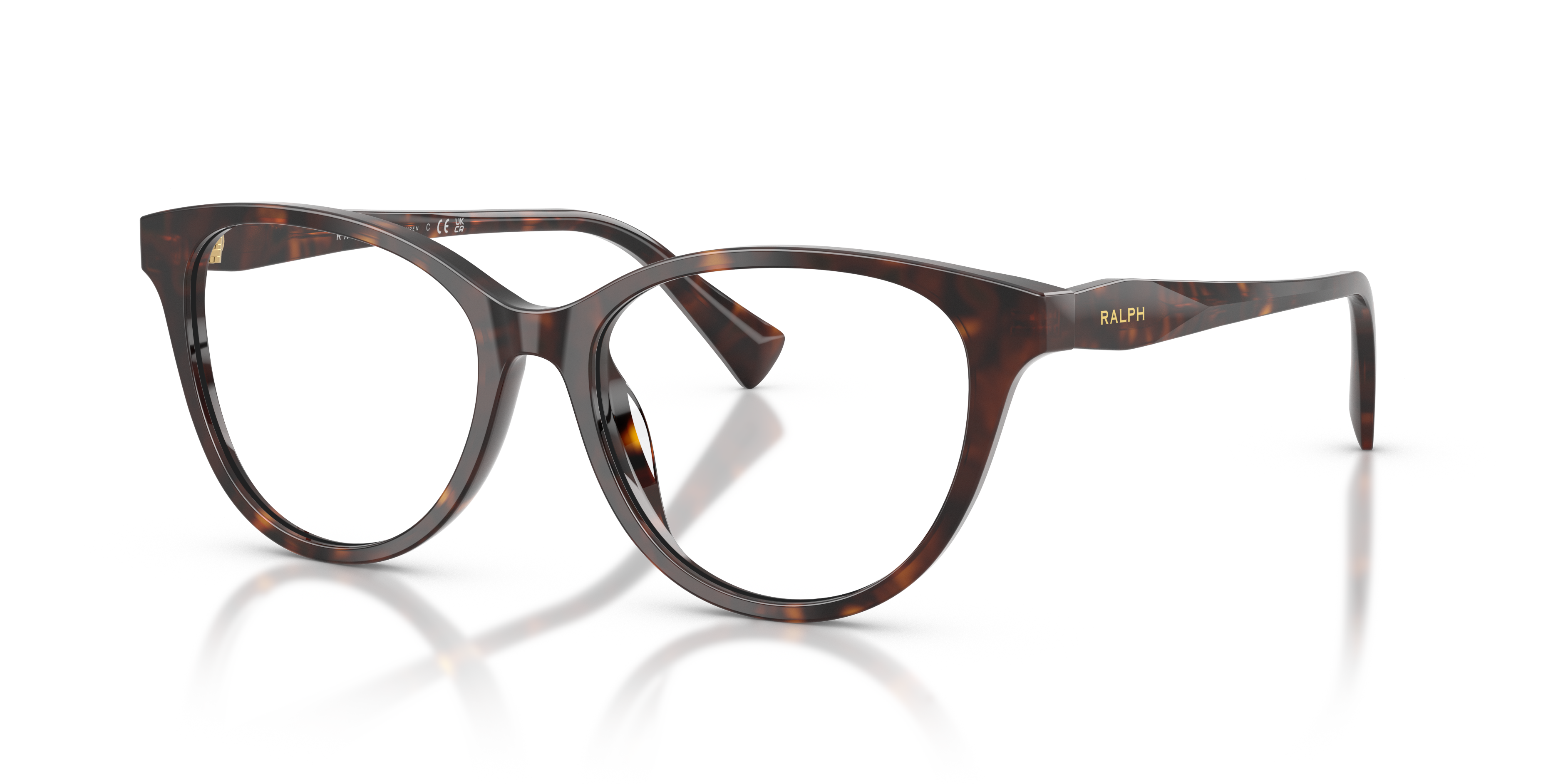 RA7198U Dark Havana Brown AcetaatEyeglass Frames van B24, Hoekweergave