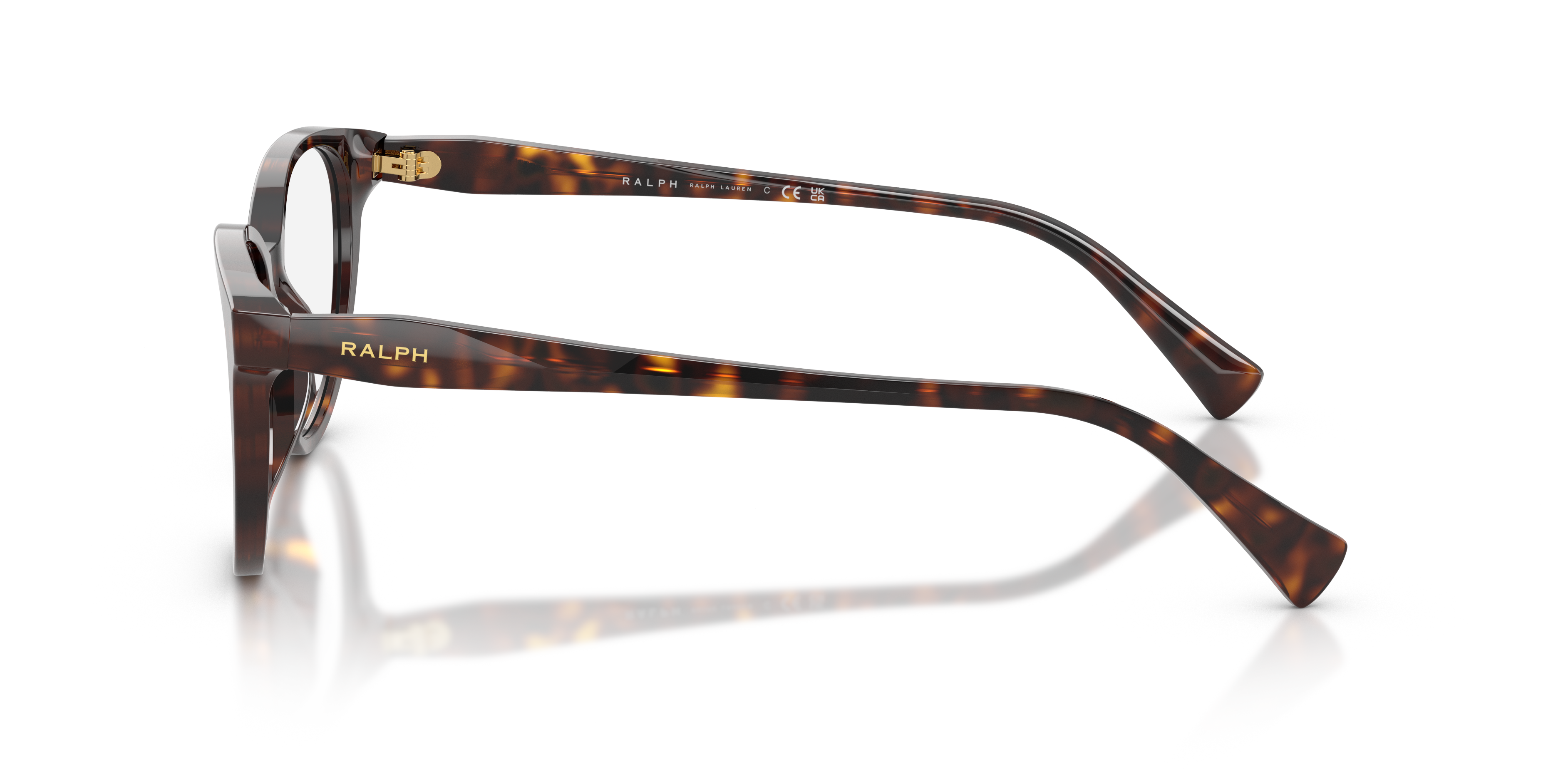 RA7198U Dark Havana Brown AcetaatEyeglass Frames van B24, Zijaanzicht