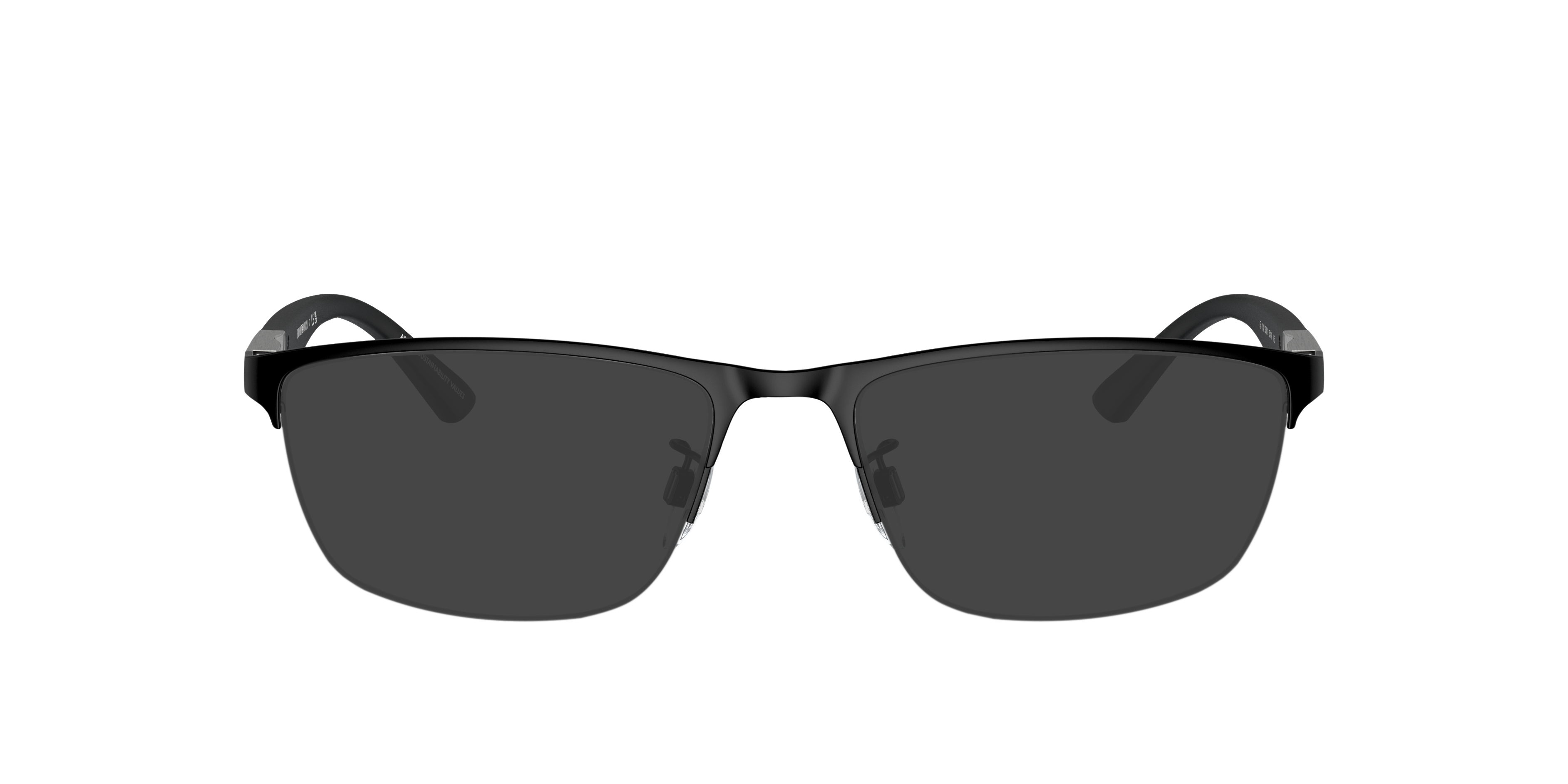 EA1142 Matzwart MetaalEyeglass Frames van B24, met getinte lenzen