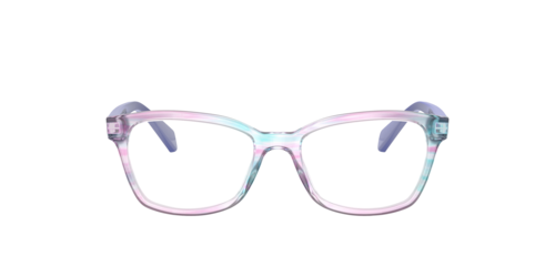 Ray-Ban - RB1591, Damen, Violett gestreift Multicolor/Havana On Transparent/Violet Striped Multicolor, Größe: X-Small