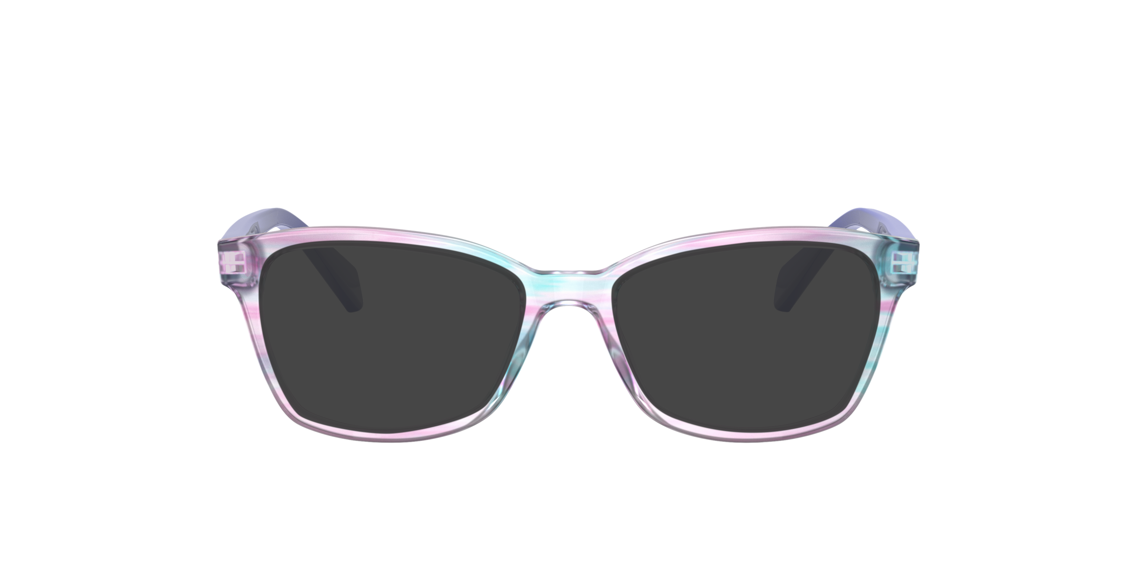 RB1591 Violett gestreift Multicolor AcetatEyeglass Frames von B24, mit getönten Gläsern