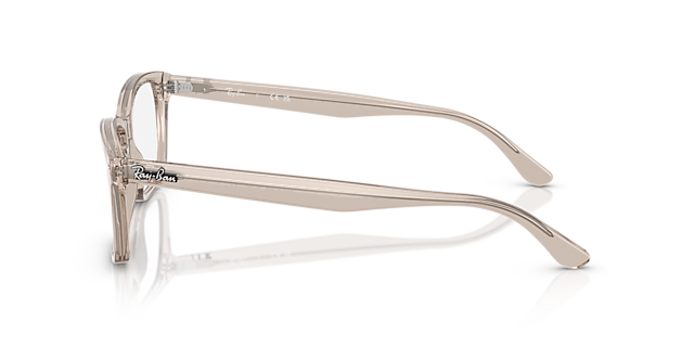 RB5428 Transparent Taupe AcetatEyeglass Frames von B24, Seitenansicht