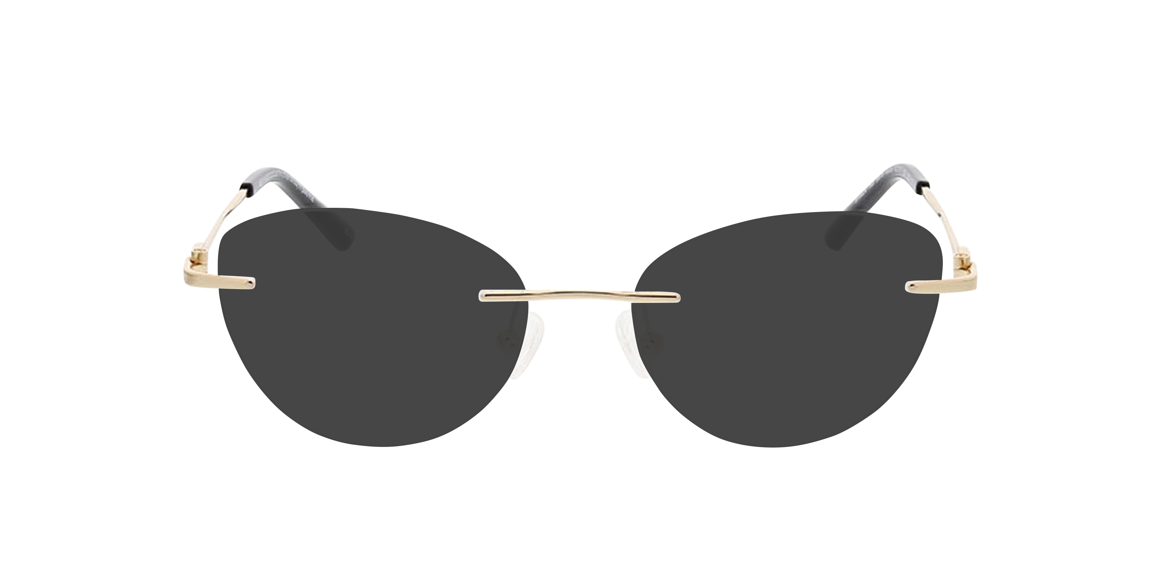 Alexa Gold MetallEyeglass Frames von B24, mit getönten Gläsern