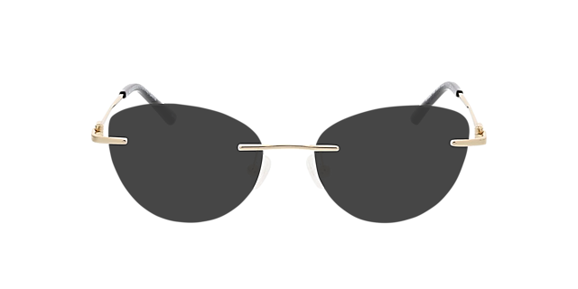 Alexa Gold MetallEyeglass Frames von B24, mit getönten Gläsern