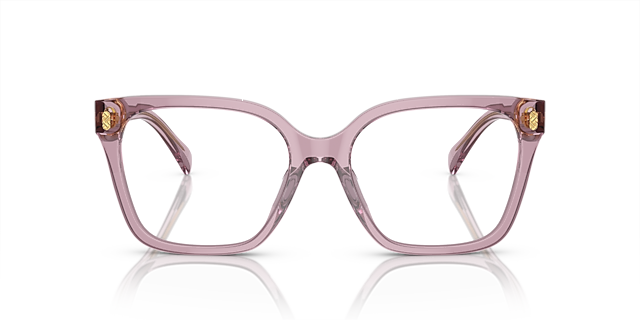 RA7158U Shiny Transparent Violet AcetatEyeglass Frames von B24, Vorderansicht