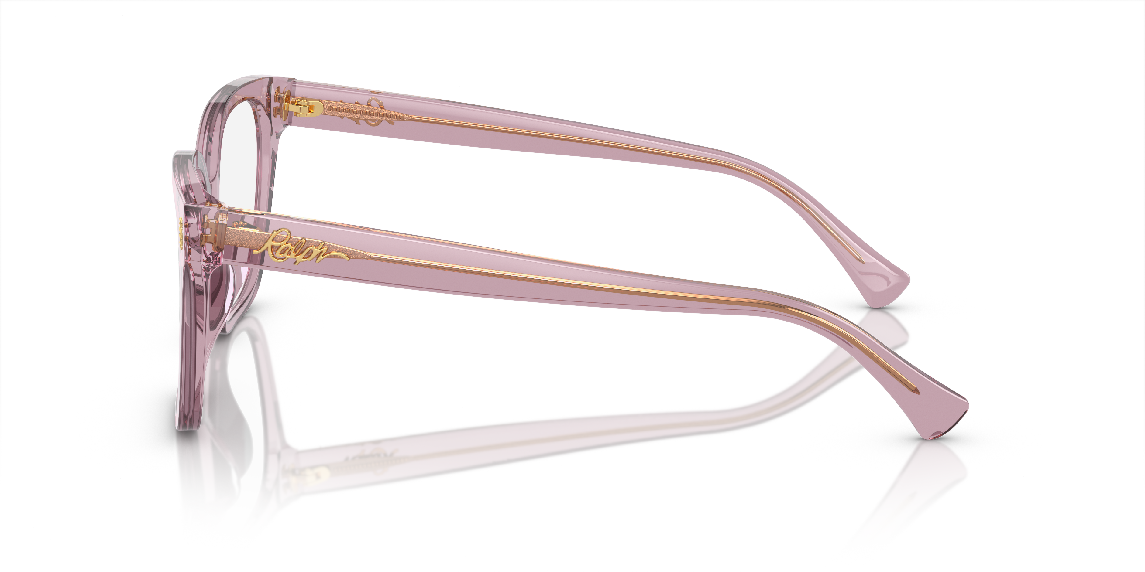 RA7158U Shiny Transparent Violet AcetatEyeglass Frames von B24, Seitenansicht