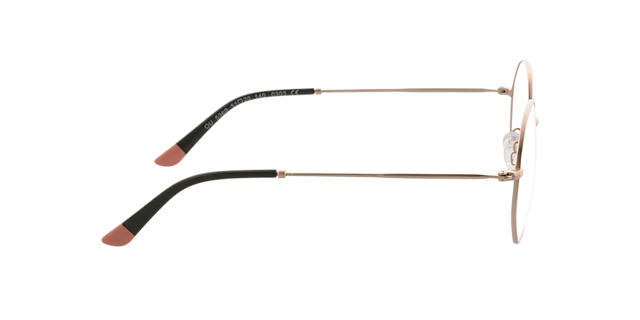 Miami Pink Gold  &  Khaki Pink Tip MetallEyeglass Frames von B24, Seitenansicht