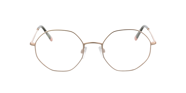 Miami Pink Gold  &  Khaki Pink Tip MetallEyeglass Frames von B24, Vorderansicht