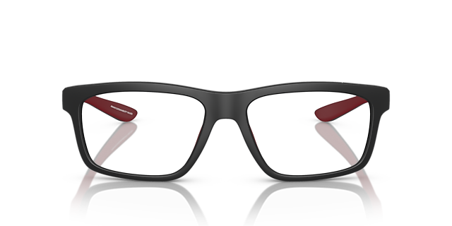 EA3220U Matzwart KunststofEyeglass Frames van B24, Vooraanzicht