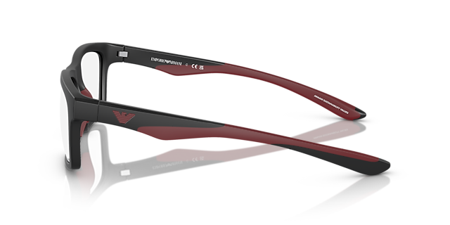 EA3220U Matzwart KunststofEyeglass Frames van B24, Zijaanzicht