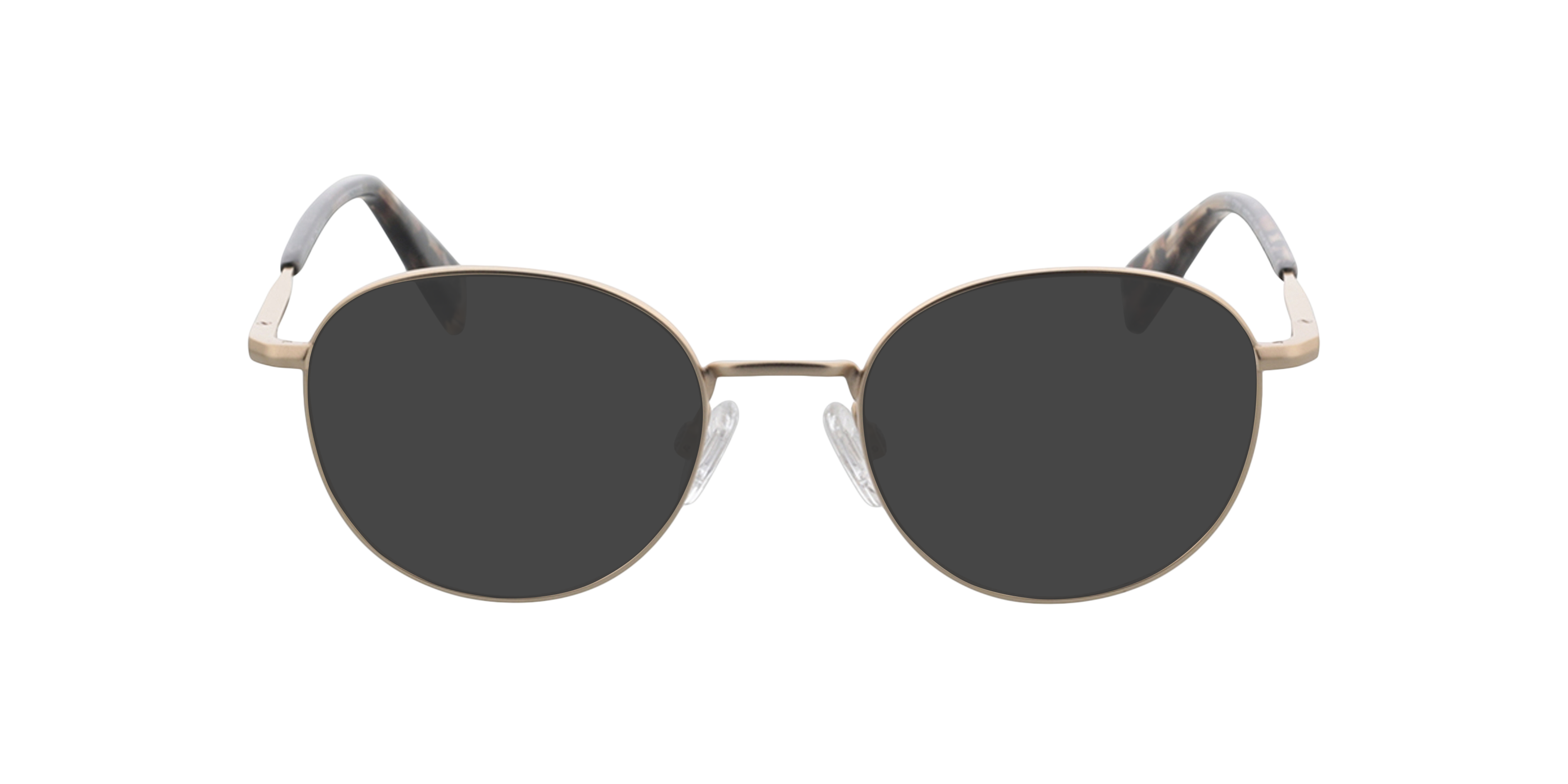 Princeton Matgoud  &  oranje patroon MetaalEyeglass Frames van B24, met getinte lenzen