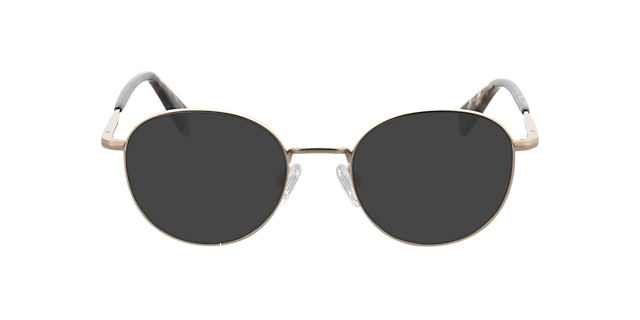 Princeton Matgoud & oranje patroon MetaalEyeglass Frames van B24, met getinte lenzen