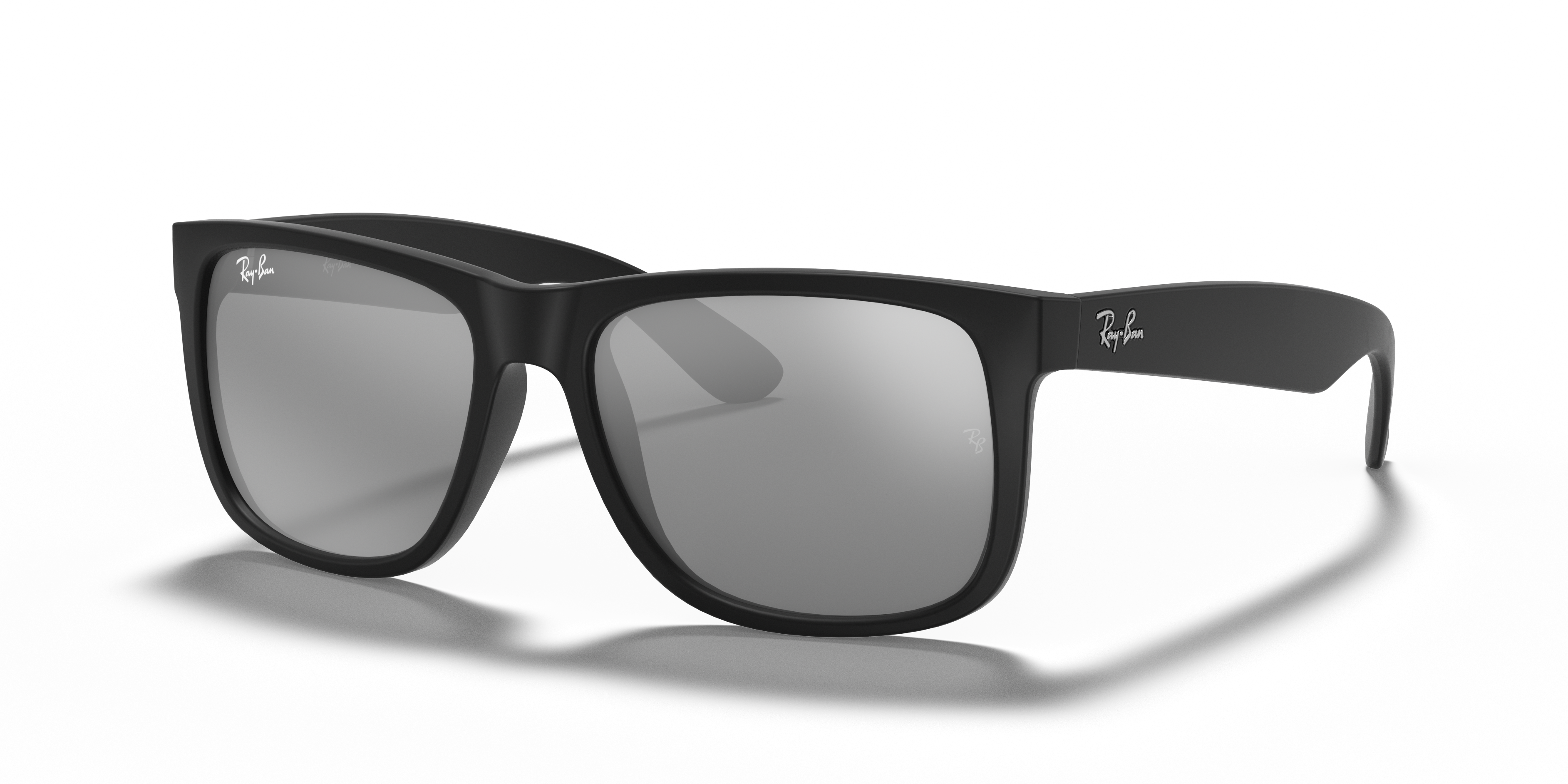 RB4165 Rubber zwart KunststofSunglass Frames van B24, Hoekweergave
