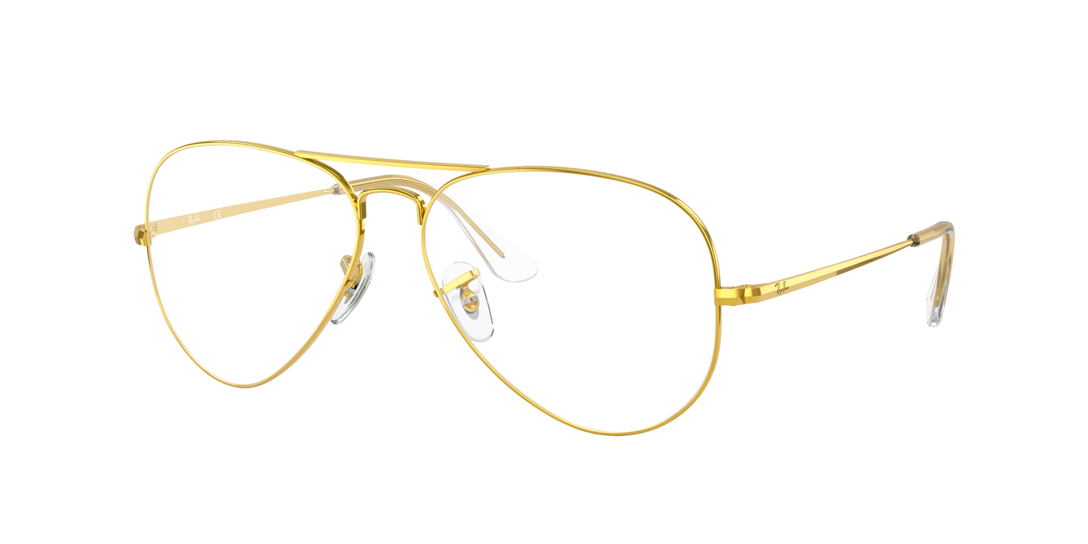 RB6489 Goud MetaalEyeglass Frames van B24, Hoekweergave