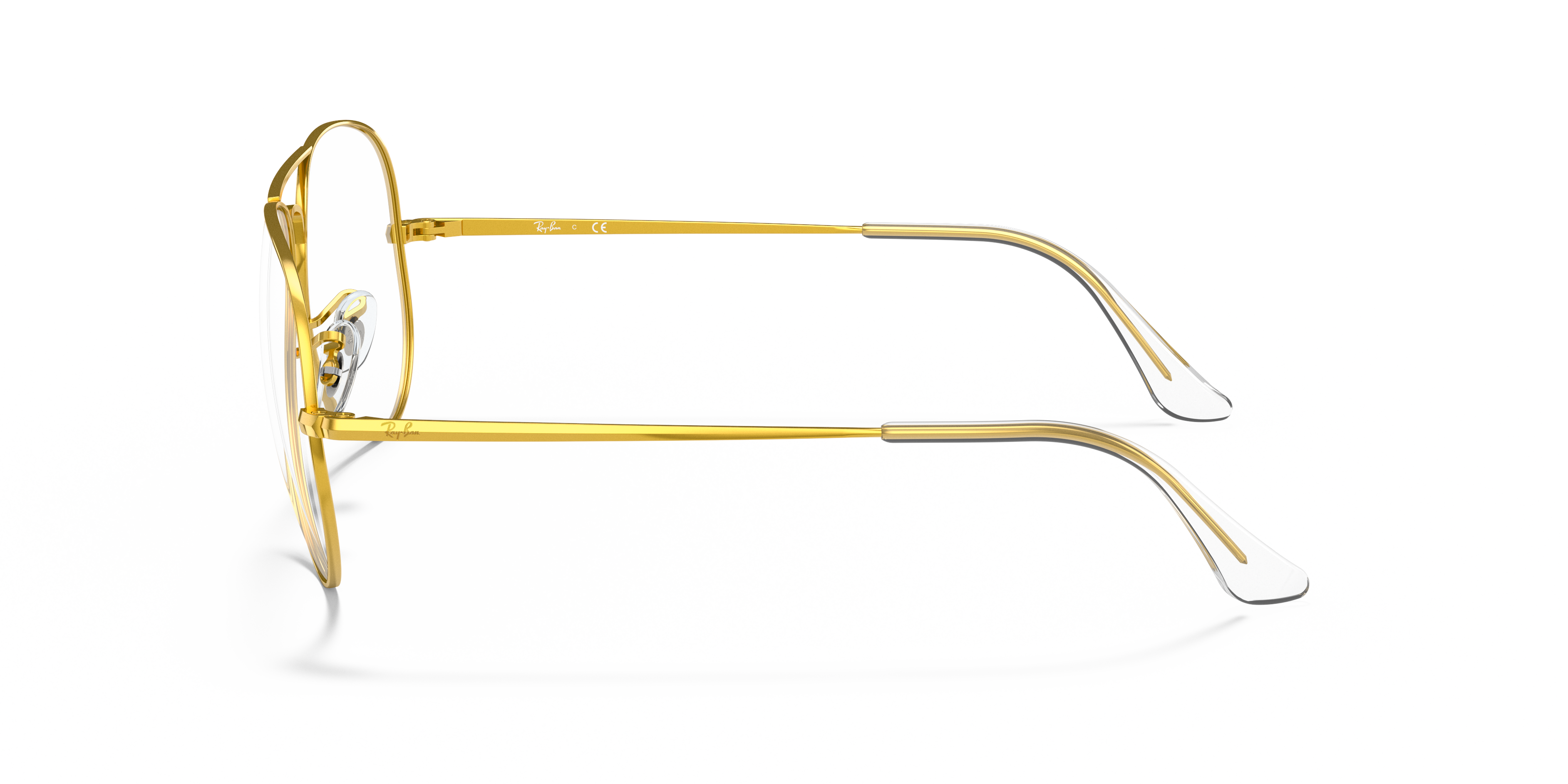 RB6489 Goud MetaalEyeglass Frames van B24, Zijaanzicht
