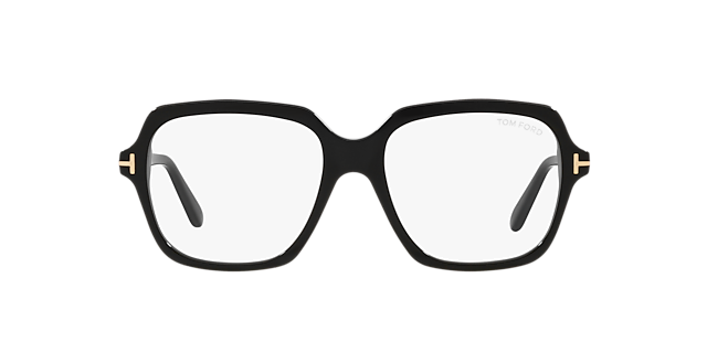 FT5908-B Zwart glanzend AcetaatEyeglass Frames van B24, Vooraanzicht