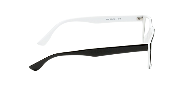 Münichen Zwart & wit AcetaatEyeglass Frames van B24, Zijaanzicht