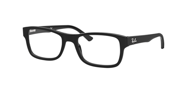 RB5268 Zwart AcetaatEyeglass Frames van B24, Hoekweergave