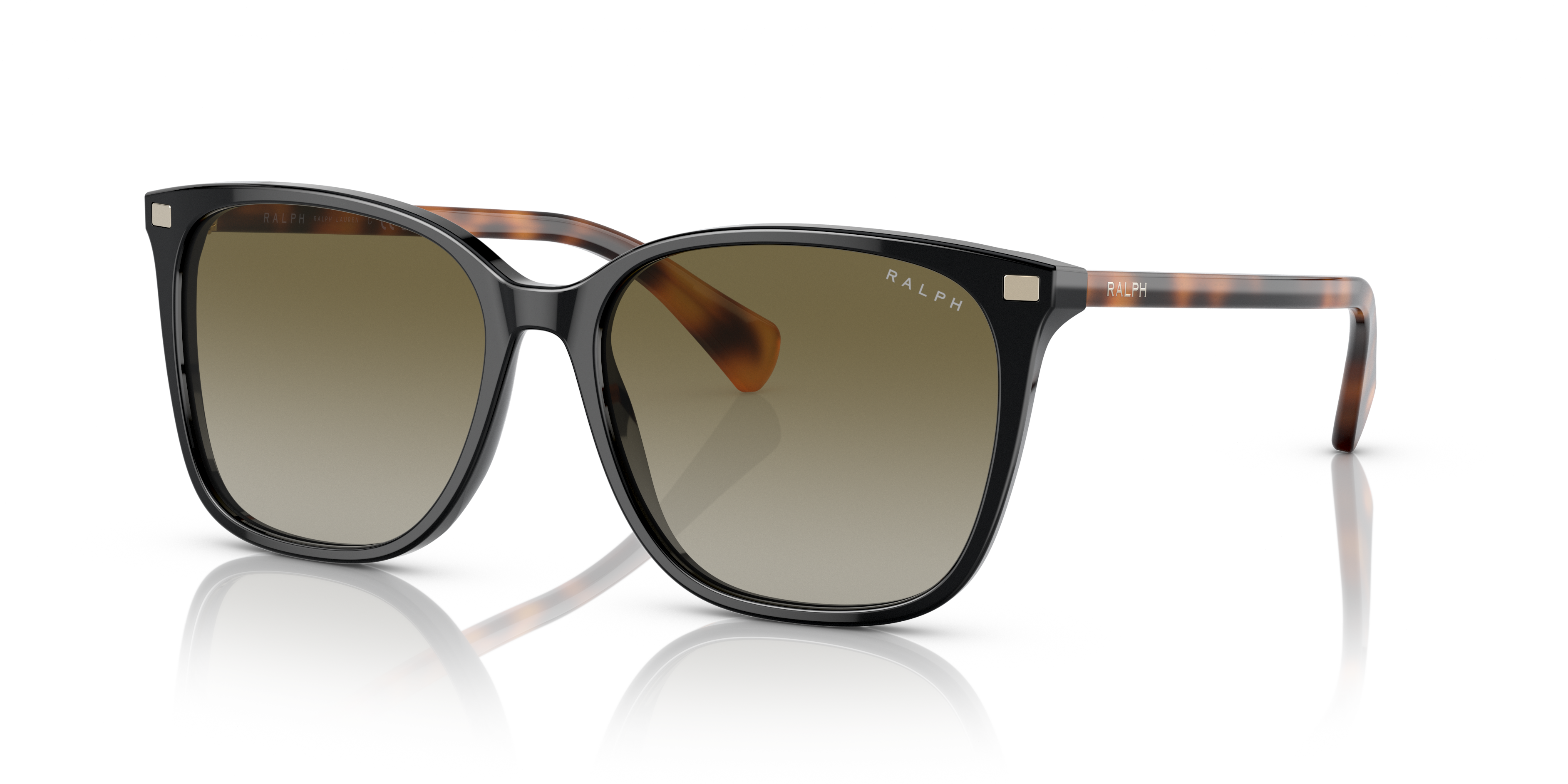 RA5293 Glanzend zwart AcetaatSunglass Frames van B24, Hoekweergave