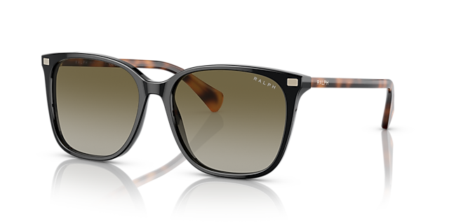 RA5293 Schwarz glänzend AcetatSunglass Frames von B24, Dreiviertelansicht