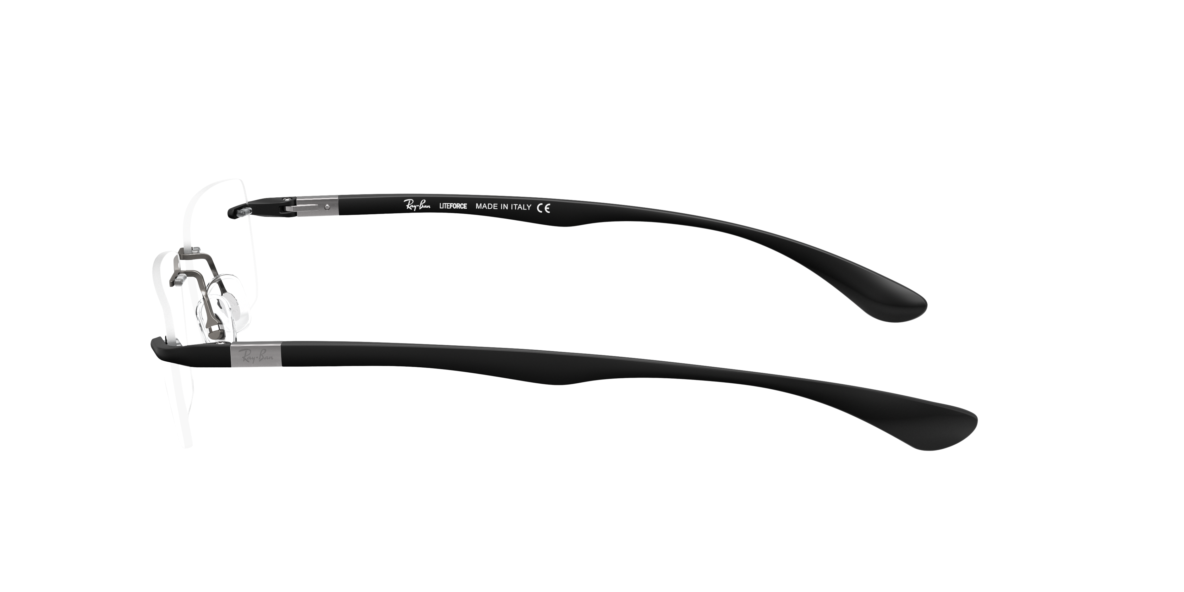 RB8724 Gunmetal TitanEyeglass Frames von B24, Seitenansicht