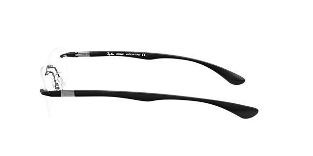 RB8724 Staalgrijs TitaanEyeglass Frames van B24, Zijaanzicht