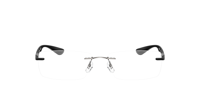 RB8724 Staalgrijs TitaanEyeglass Frames van B24, Vooraanzicht