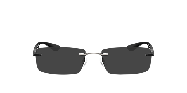 RB8724 Staalgrijs TitaanEyeglass Frames van B24, met getinte lenzen