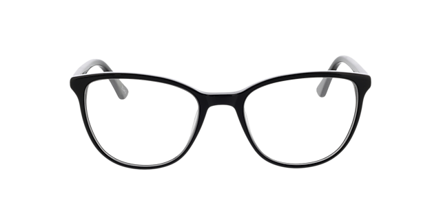 Waverly Schwarz AcetatEyeglass Frames von B24, Vorderansicht