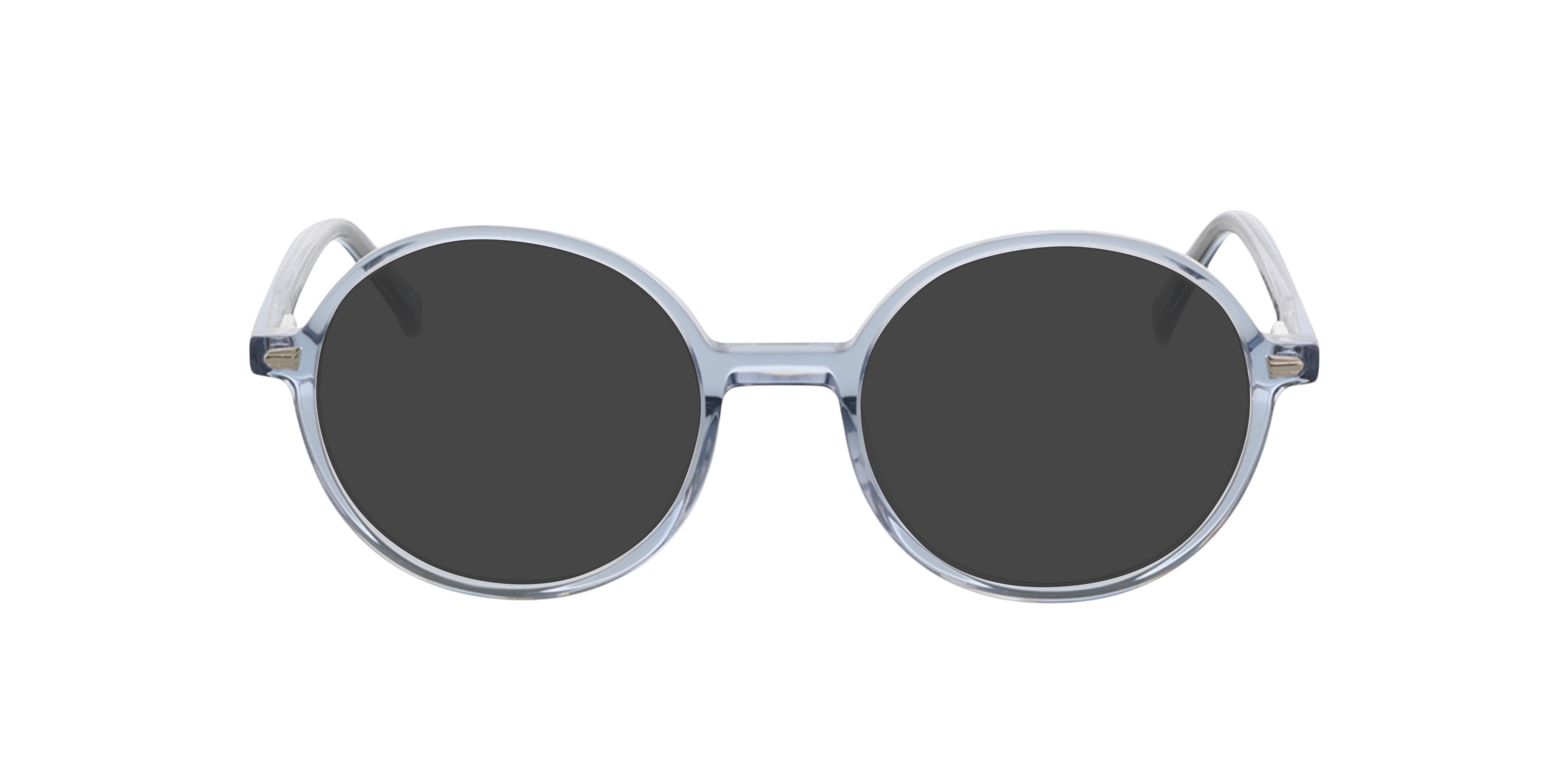 Oregon Kristal lichtblauw AcetaatEyeglass Frames van B24, met getinte lenzen