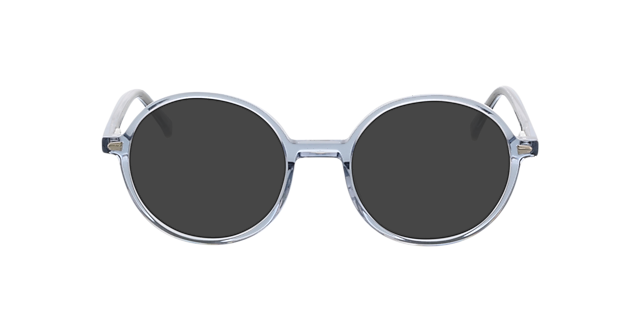 Oregon Kristal lichtblauw AcetaatEyeglass Frames van B24, met getinte lenzen