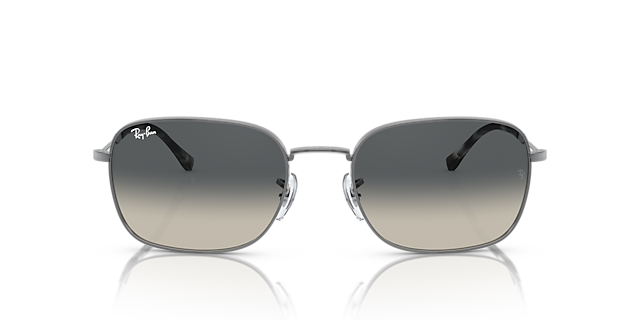RB3706 Staalgrijs MetaalSunglass Frames van B24, Vooraanzicht