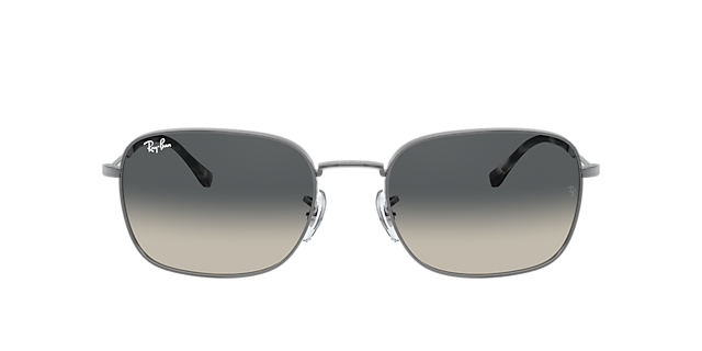 RB3706 Staalgrijs MetaalSunglass Frames van B24, met getinte lenzen