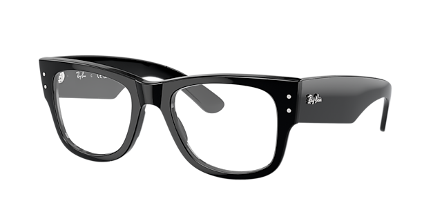 RB0840V Schwarz KunststoffEyeglass Frames von B24, Dreiviertelansicht