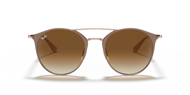 RB3546 Beige auf Kupfer MetallSunglass Frames von B24, Vorderansicht