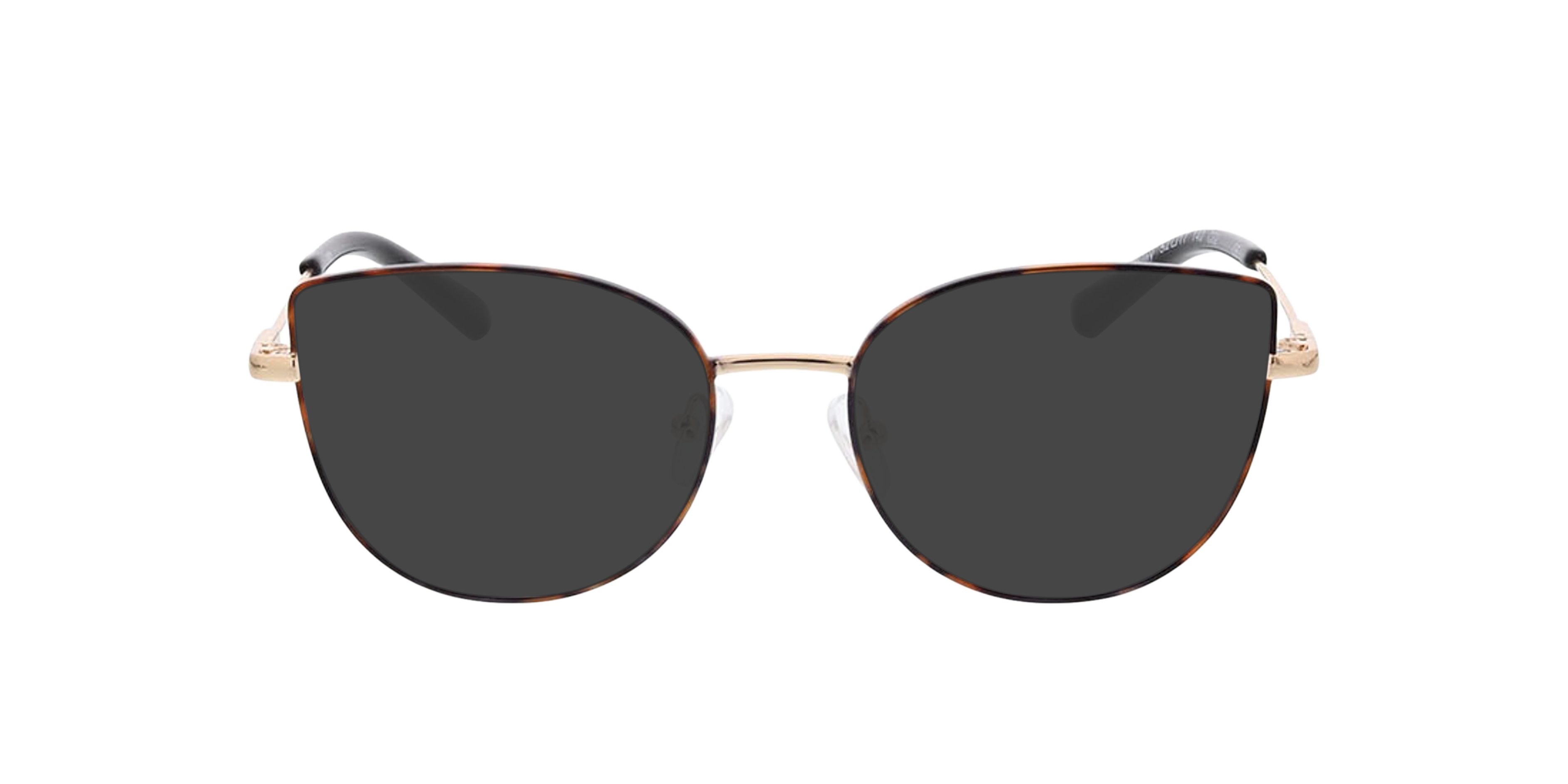 Hayley Havana  &  goud MetaalEyeglass Frames van B24, met getinte lenzen