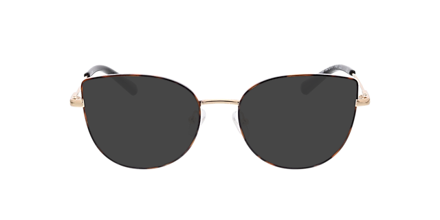 Hayley Havana & goud MetaalEyeglass Frames van B24, met getinte lenzen