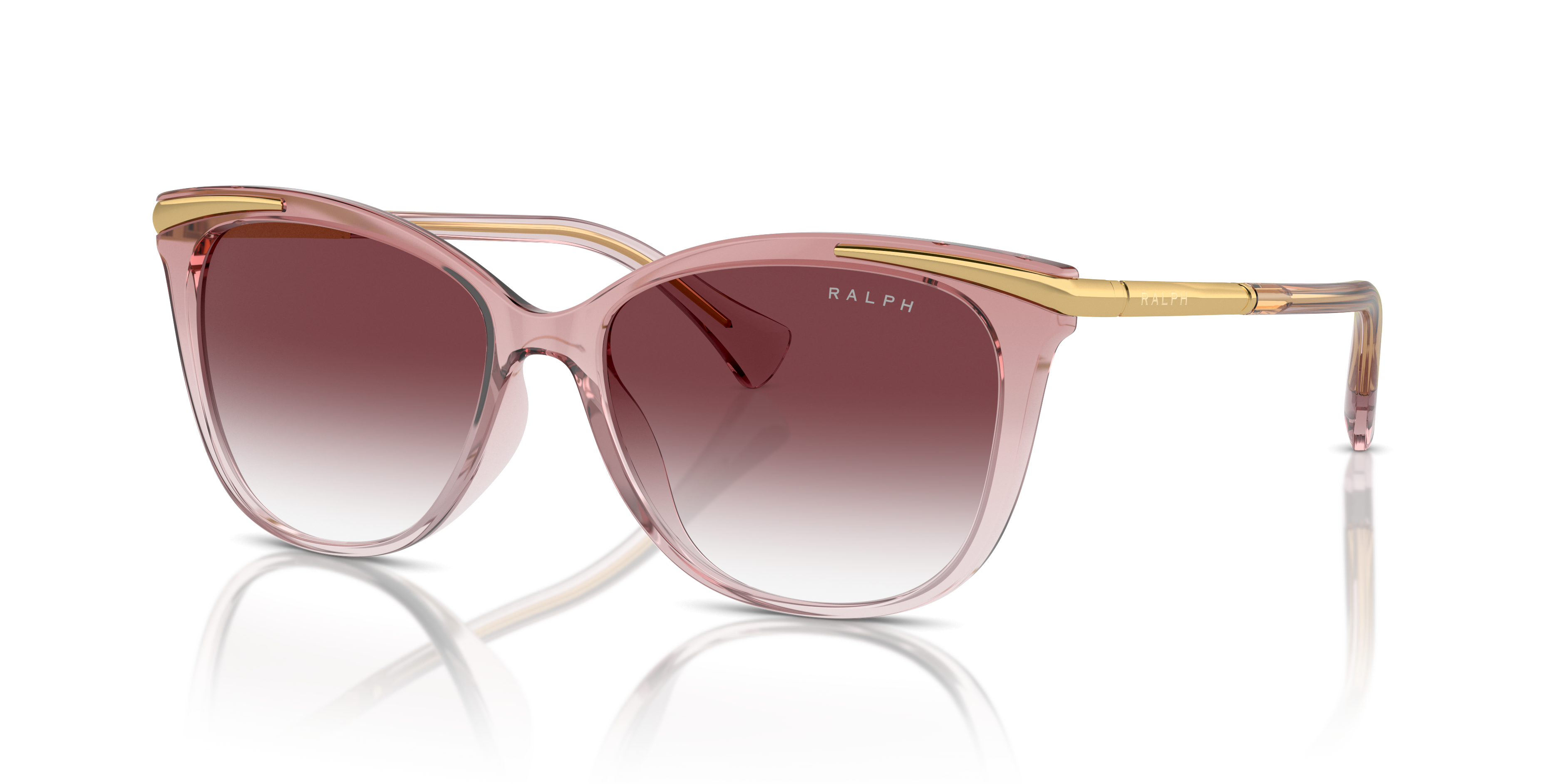 RA5309U Transparent Light Rose KunststofSunglass Frames van B24, Hoekweergave