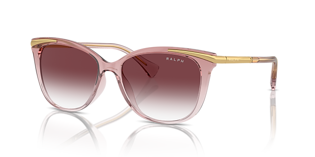 RA5309U Transparent Light Rose KunststofSunglass Frames van B24, Hoekweergave