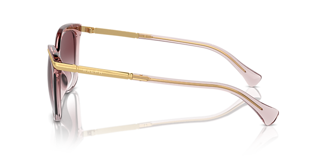 RA5309U Transparent Light Rose KunststofSunglass Frames van B24, Zijaanzicht