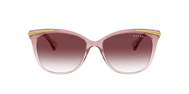 RA5309U Transparent Light Rose KunststofSunglass Frames van B24, met getinte lenzen