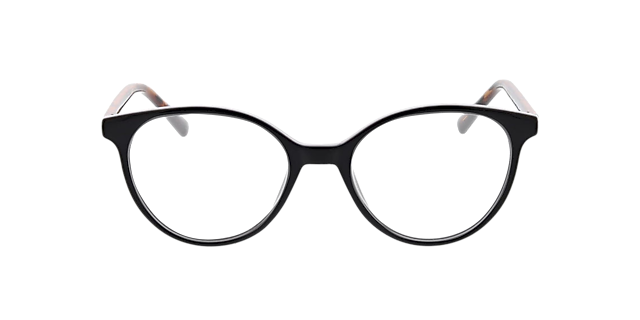 Amelie Zwart KunststofEyeglass Frames van B24, Vooraanzicht