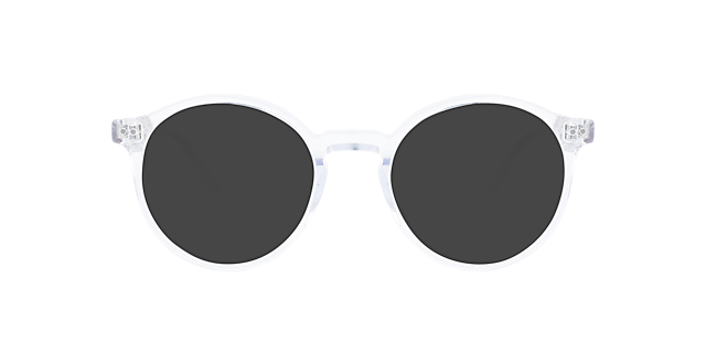 Bennett White Crystal AcetaatEyeglass Frames van B24, met getinte lenzen