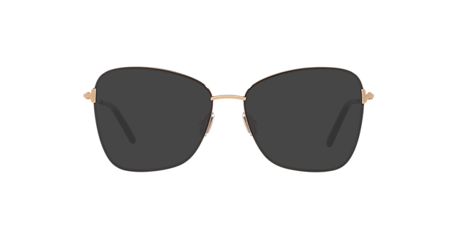 FT5906-B Glänzendes Schwarz MetallEyeglass Frames von B24, mit getönten Gläsern